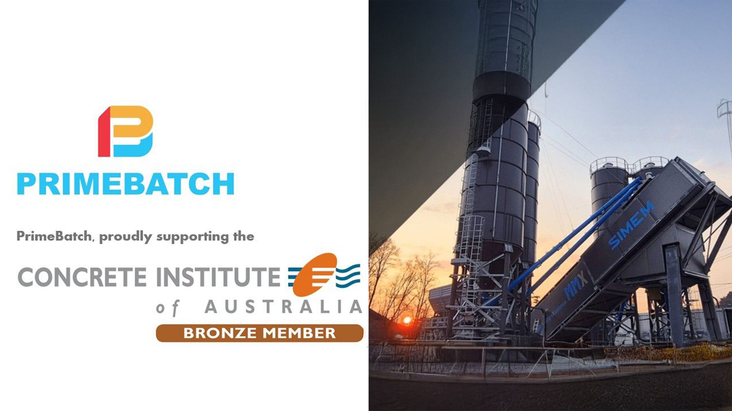 PrimeBatch Joins the Concrete Institute of Australia as Bronze Member